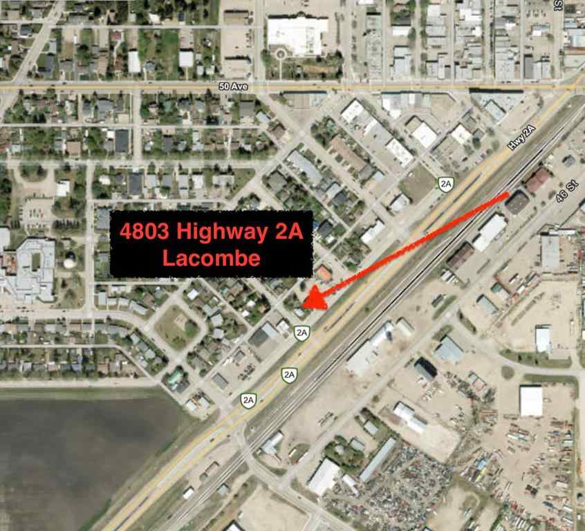 MLS® A2208162 - 4802 Highway 2A   in Downtown Lacombe Lacombe, Commercial