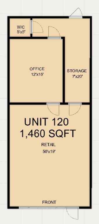 MLS® A2209834 - Unit #120 4804 50 Street  in NONE Innisfail, Commercial