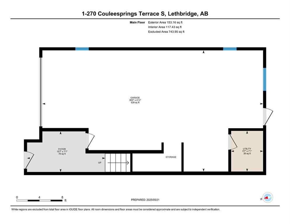 MLS® A2210147 - Unit #1 270 Couleesprings Terrace S in Southgate Lethbridge, Residential