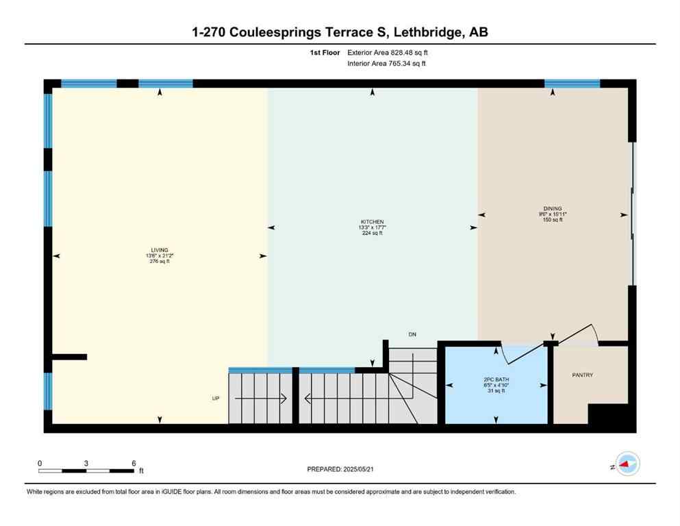 MLS® A2210147 - Unit #1 270 Couleesprings Terrace S in Southgate Lethbridge, Residential