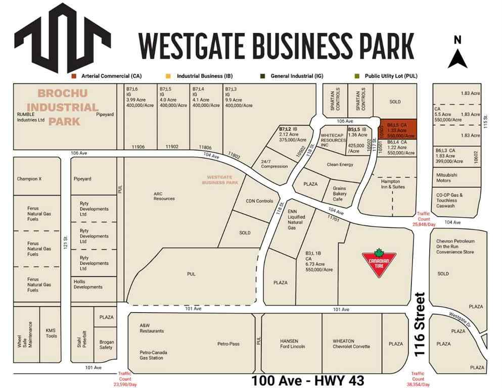 MLS® A2210290 - 10505 117 Street  in Westgate Grande Prairie, Land