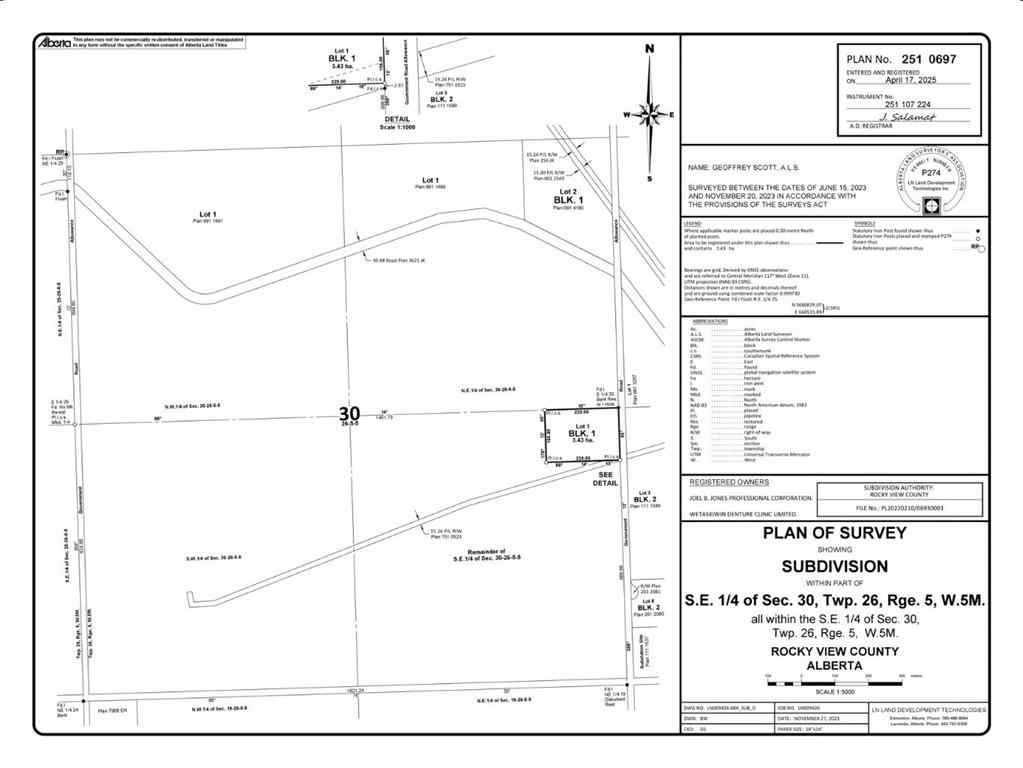 MLS® A2212862 -  Range Rd 55 - Forestry Trunk Rd (SE 30-26-5-5)   in NONE Rural Rocky View County, Land