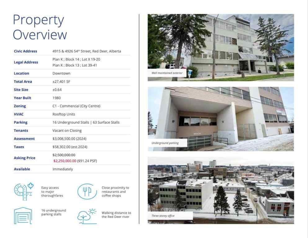 MLS® A2214635 - 4915 & 4926 54 Street  in Downtown Red Deer Red Deer, Commercial