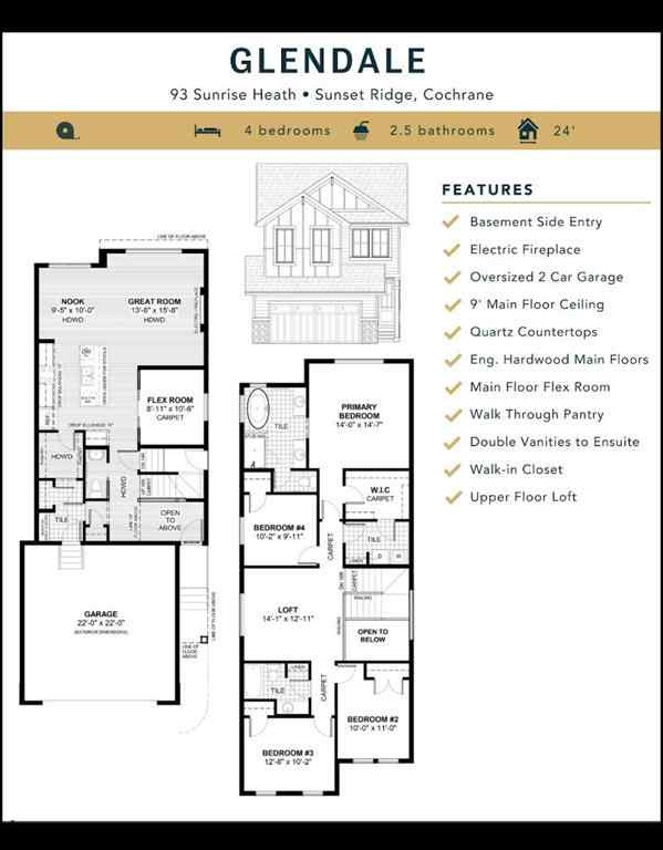 MLS® A2214762 - 93 Sunrise Heath  in Sunset Ridge Cochrane, Residential