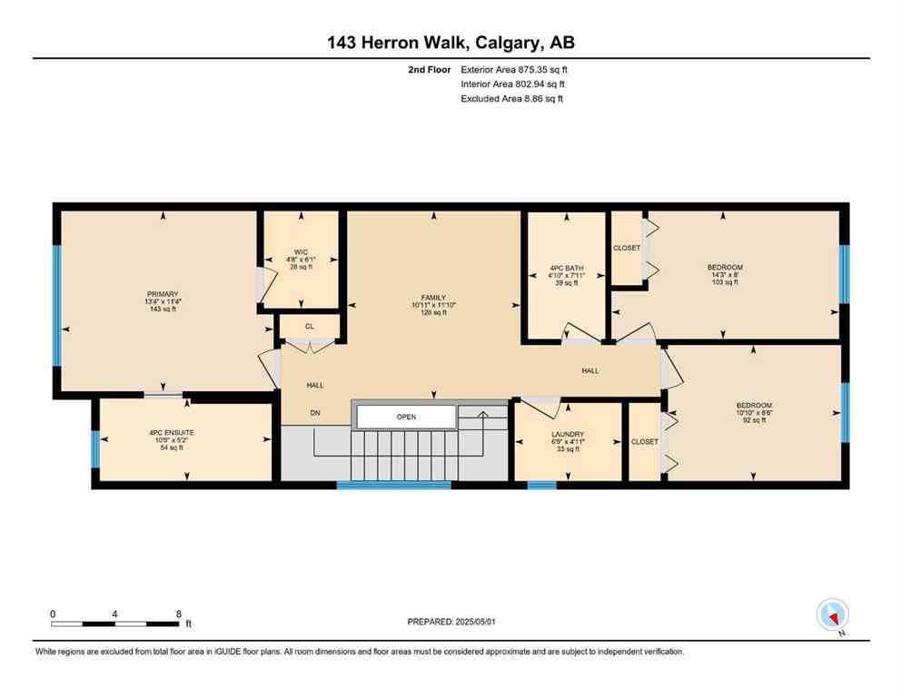 MLS® A2215565 - 143 Herron Walk NE in Livingston Calgary, Residential