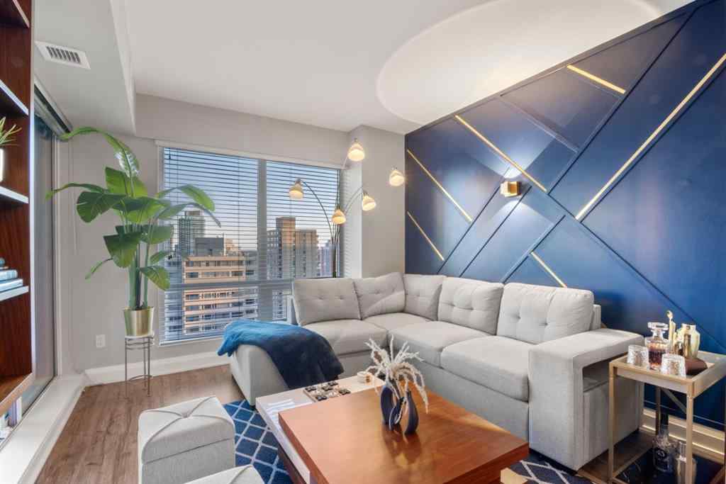 MLS® A2215712 - Unit #2210 930 6 Avenue SW in Downtown Commercial Core Calgary, Residential