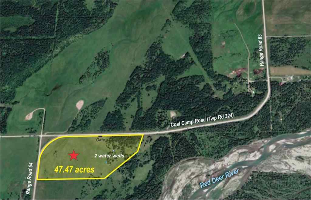 MLS® A2217203 - 47.44 +/- Acres on Township Road 324   in NONE Rural Mountain View County, Land