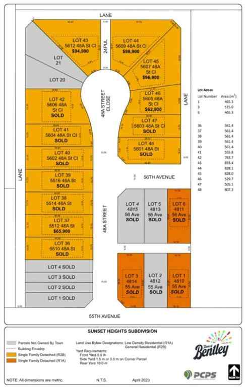 MLS® A2217810 - Unit #Lot 37 5512 48A Street  in NONE Bentley, Land