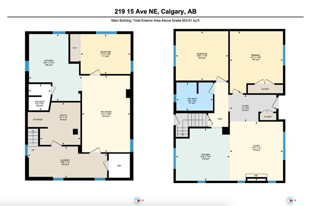 MLS® A2219820 - 219 15 Avenue NE in Crescent Heights Calgary, Residential