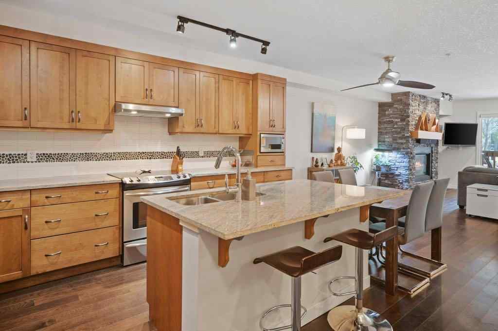 MLS® A2221320 - Unit #111 106 Stewart Creek Landing  in Three Sisters Canmore, Residential