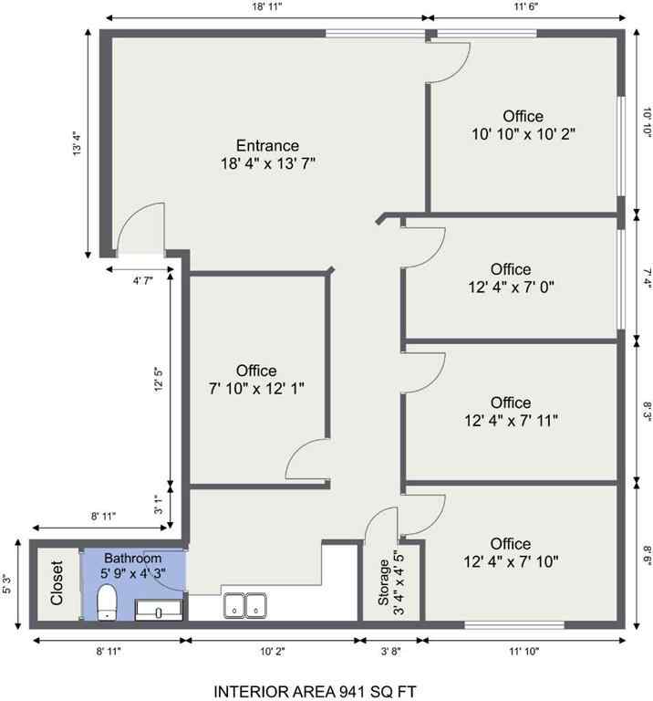 MLS® A2222745 - Unit #201 & 202 1290 Trans Canada Way SE in Southview-Park Meadows Medicine Hat, Commercial