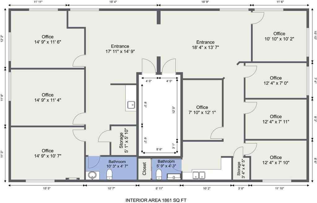 MLS® A2222745 - Unit #201 & 202 1290 Trans Canada Way SE in Southview-Park Meadows Medicine Hat, Commercial