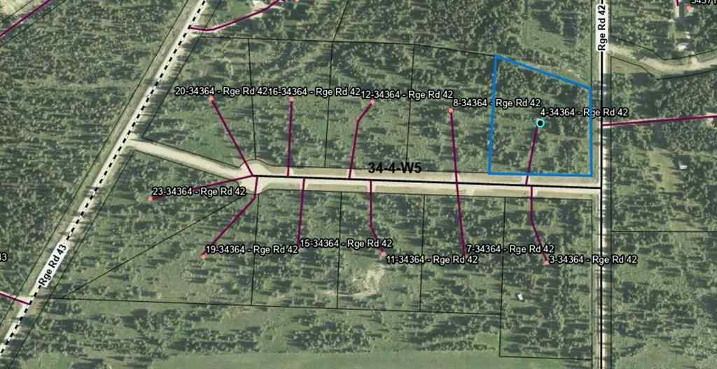 MLS® A2223874 - Unit #4 34364 Range Road 42   in NONE Rural Mountain View County, Land