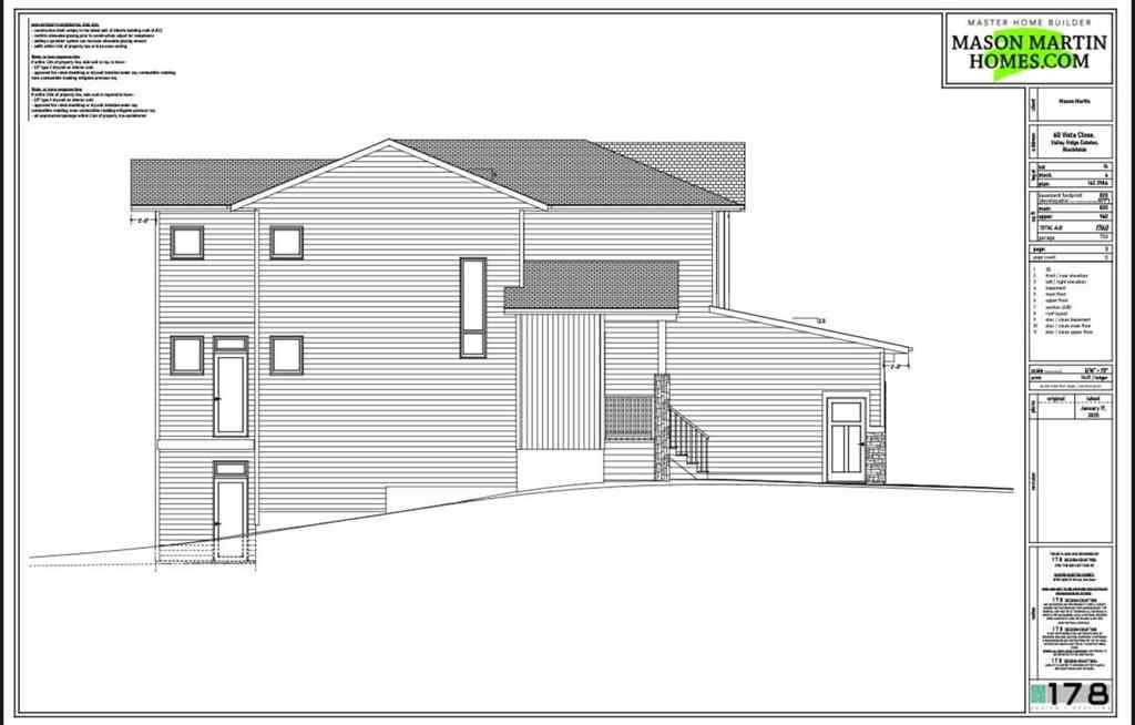 MLS® A2225489 - 62 Vista Close  in Valley Ridge Blackfalds, Residential