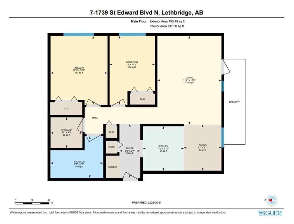 MLS® A2225588 - Unit #7 1739 St Edward Boulevard N in St Edwards Lethbridge, Residential