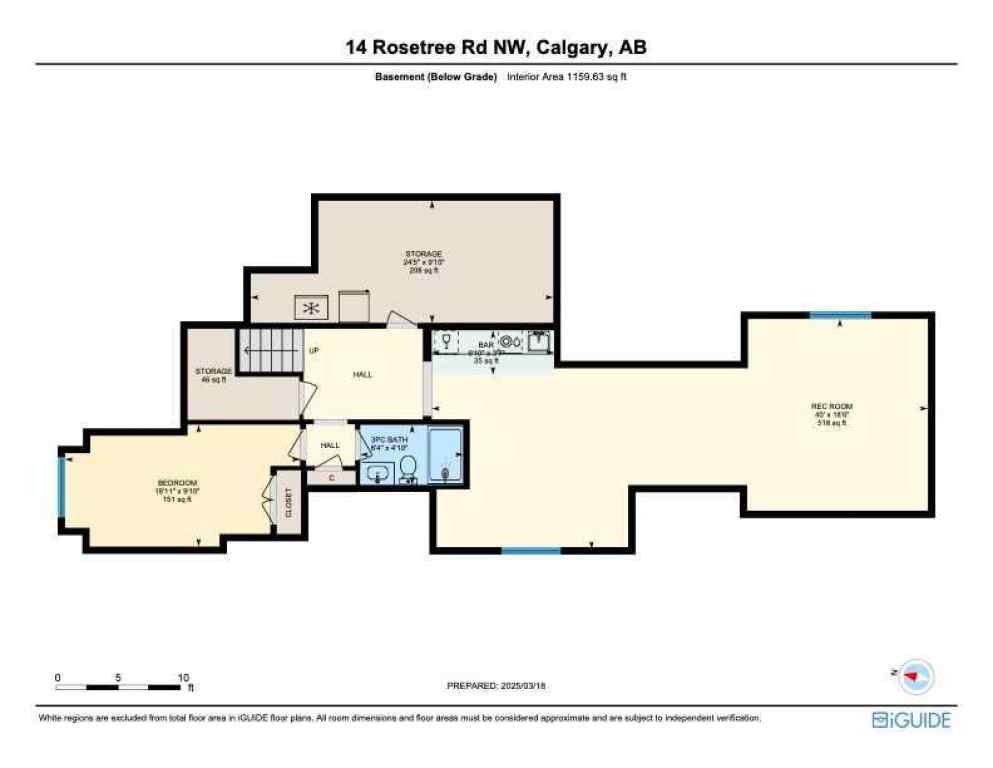 MLS® A2225854 - 14 Rosetree Road NW in Rosemont Calgary, Residential