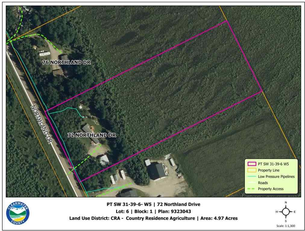 MLS® A2225877 - 72 Northlands Drive   in Northland Place Rural Clearwater County, Residential