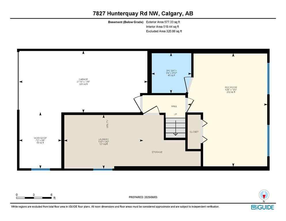 MLS® A2225893 - 7827 Hunterquay Road NW in Huntington Hills Calgary, Residential