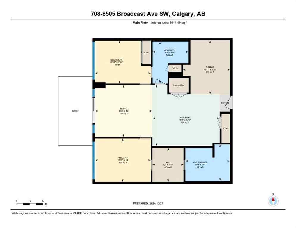 MLS® A2227069 - Unit #708 8505 Broadcast Avenue SW in West Springs Calgary, Residential