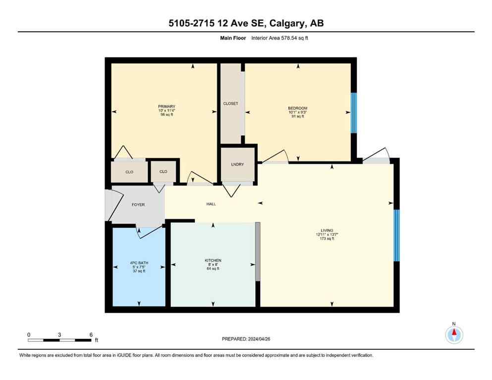 MLS® A2227270 - Unit #105 2715 12 Avenue SE in Albert Park/Radisson Heights Calgary, Residential