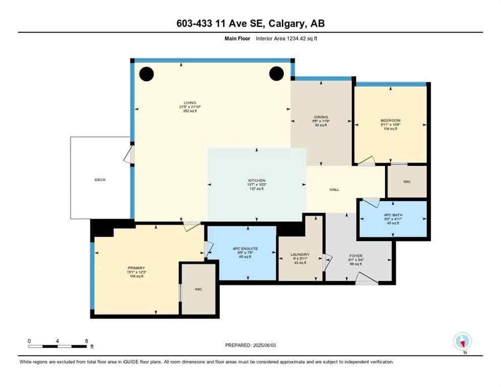 MLS® A2227391 - Unit #603 433 11 Avenue SE in Beltline Calgary, Residential