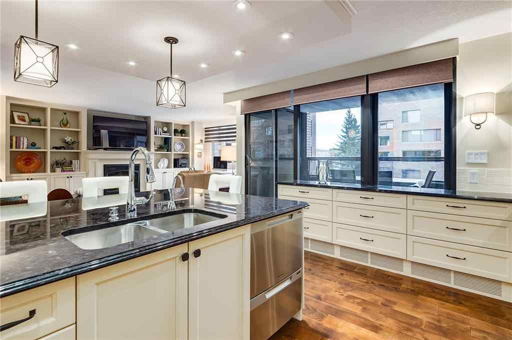 MLS® A2227673 - Unit #400F 500 Eau Claire Avenue SW in Eau Claire Calgary, Residential
