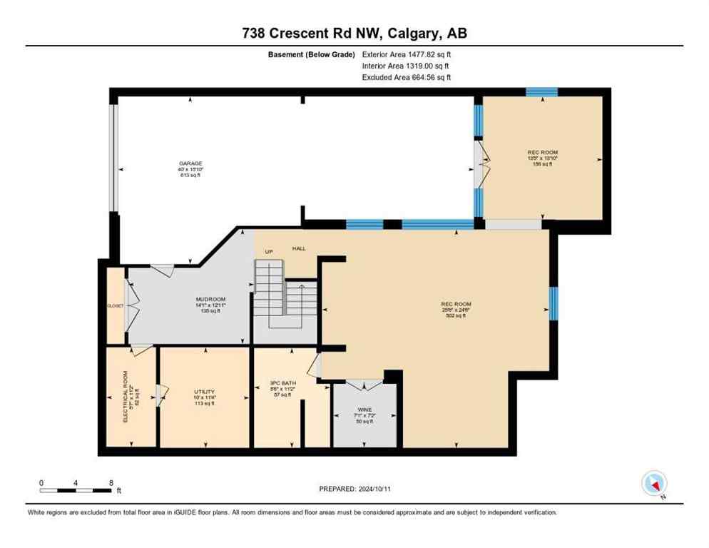 MLS® A2227936 - 738 Crescent Road NW in Rosedale Calgary, Residential