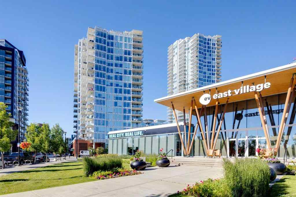 MLS® A2227968 - Unit #1002 519 Riverfront Avenue SE in Downtown East Village Calgary, Residential