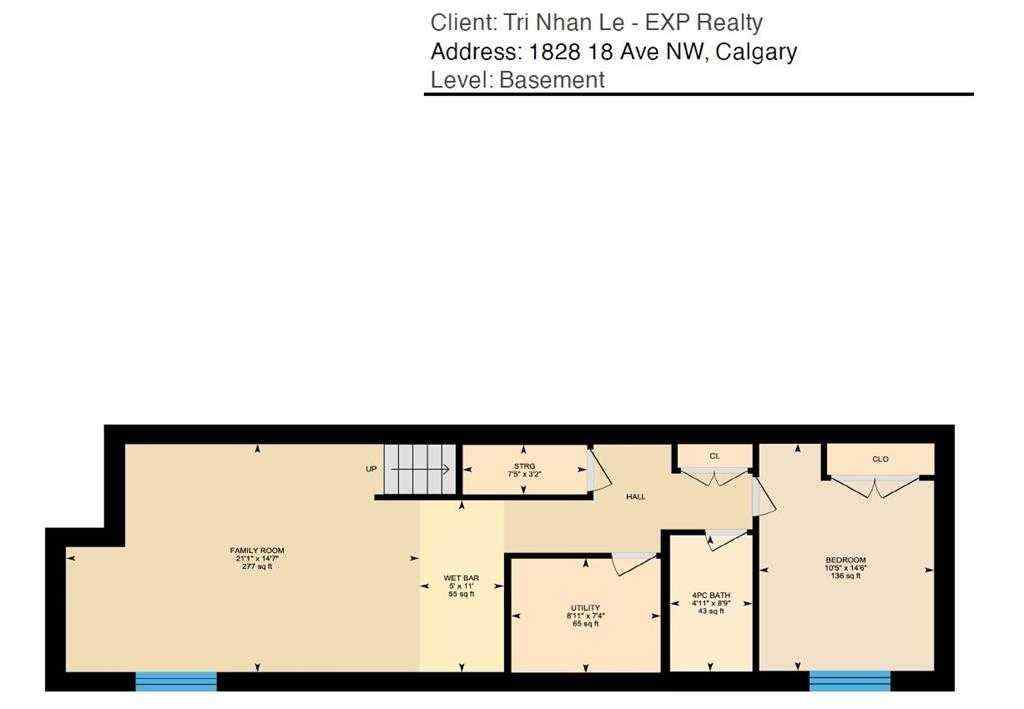 MLS® A2228517 - 1828 18 Avenue NW in Capitol Hill Calgary, Residential