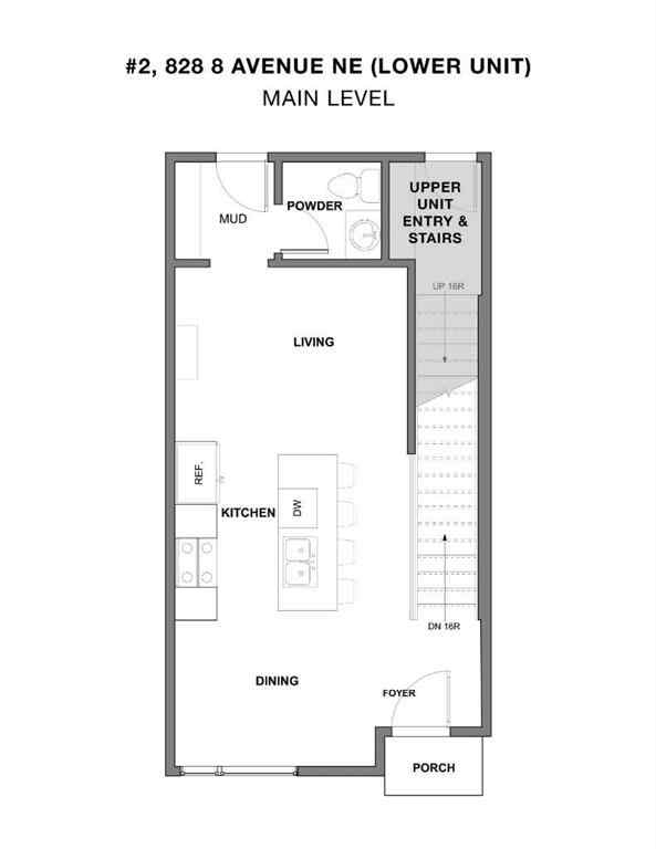 MLS® A2228728 - Unit #2 & 7 828 8 Avenue NE in Renfrew Calgary, Residential