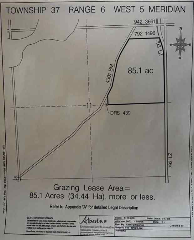 MLS® A2228881 -  NE-11-37-6 W5   in NONE Rural Clearwater County, Land