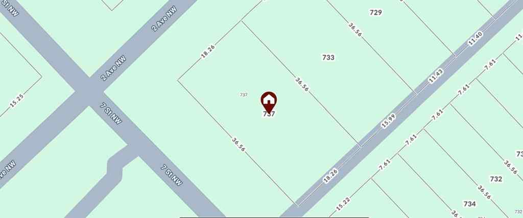 MLS® A2230047 - 737 2 Avenue NW in Sunnyside Calgary, Land
