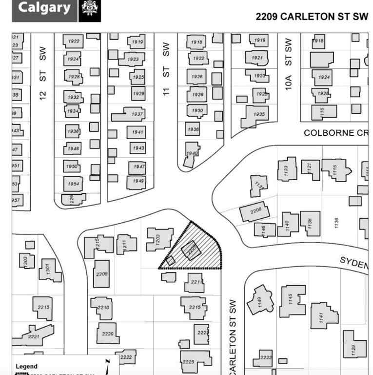 MLS® A2230110 - 2209 Carleton Street SW in Upper Mount Royal Calgary, Residential