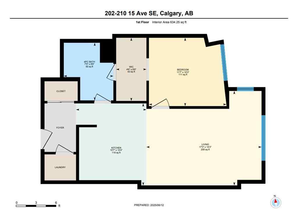 MLS® A2231141 - Unit #202 210 15 Avenue  in Beltline Calgary, Residential