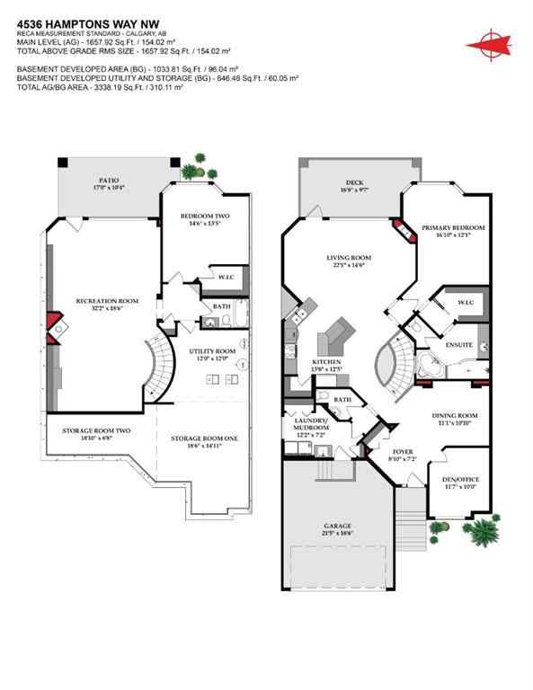 MLS® A2231216 - 4536 Hamptons Way NW in Hamptons Calgary, Residential