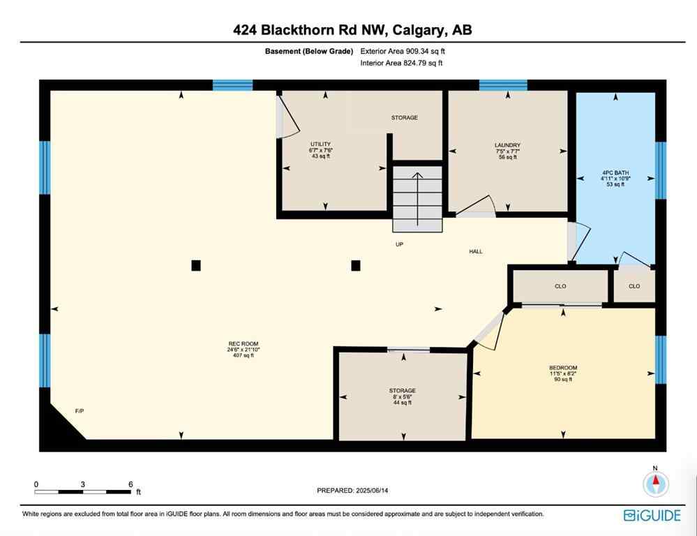 MLS® A2231220 - 424 Blackthorn Road NW in Thorncliffe Calgary, Residential