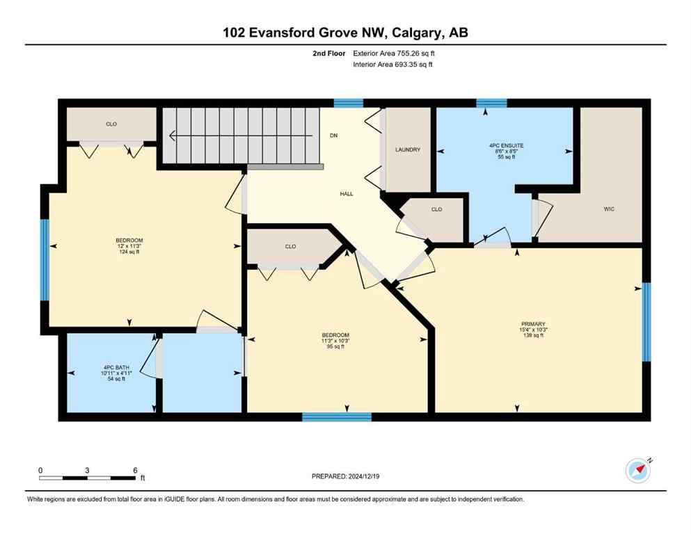 MLS® A2231932 - 102 Evansford Grove NW in Evanston Calgary, Residential