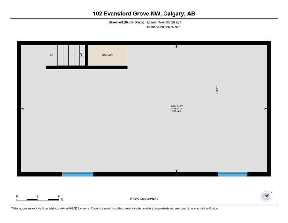 MLS® A2231932 - 102 Evansford Grove NW in Evanston Calgary, Residential