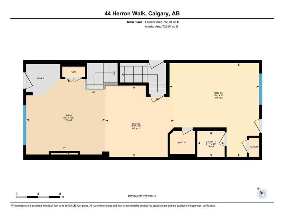 MLS® A2232075 - 44 Herron Walk NE in Livingston Calgary, Residential