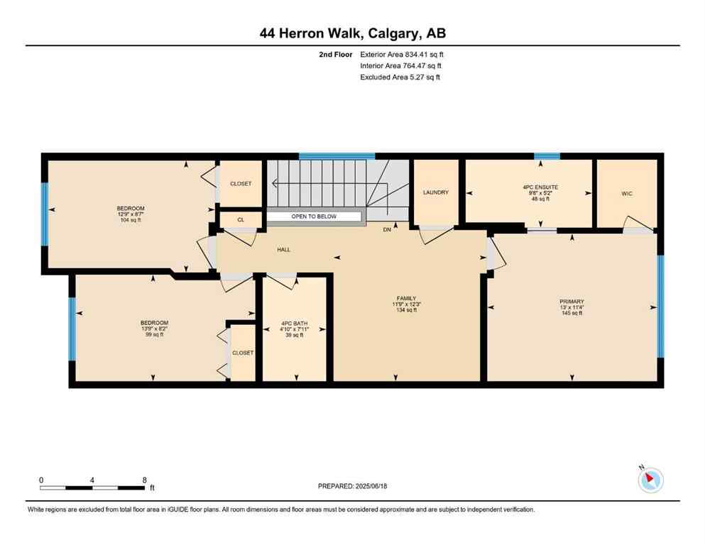 MLS® A2232075 - 44 Herron Walk NE in Livingston Calgary, Residential
