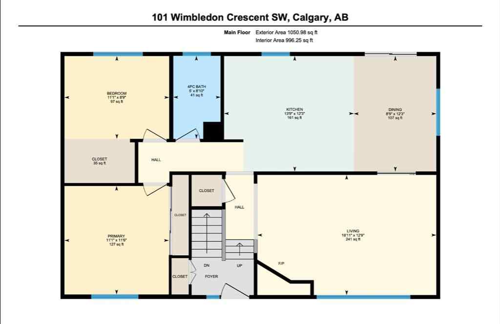 MLS® A2232076 - 101 Wimbledon Crescent SW in Wildwood Calgary, Residential
