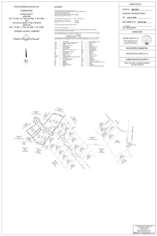 MLS® A2232192 - 737 Bridgeview Road  in Meridian Beach Rural Ponoka County, Land