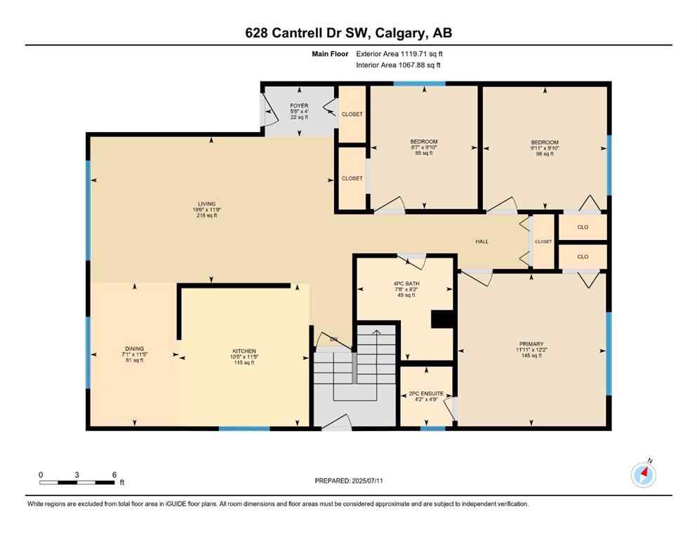 MLS® A2232874 - 628 Cantrell Drive SW in Canyon Meadows Calgary, Residential