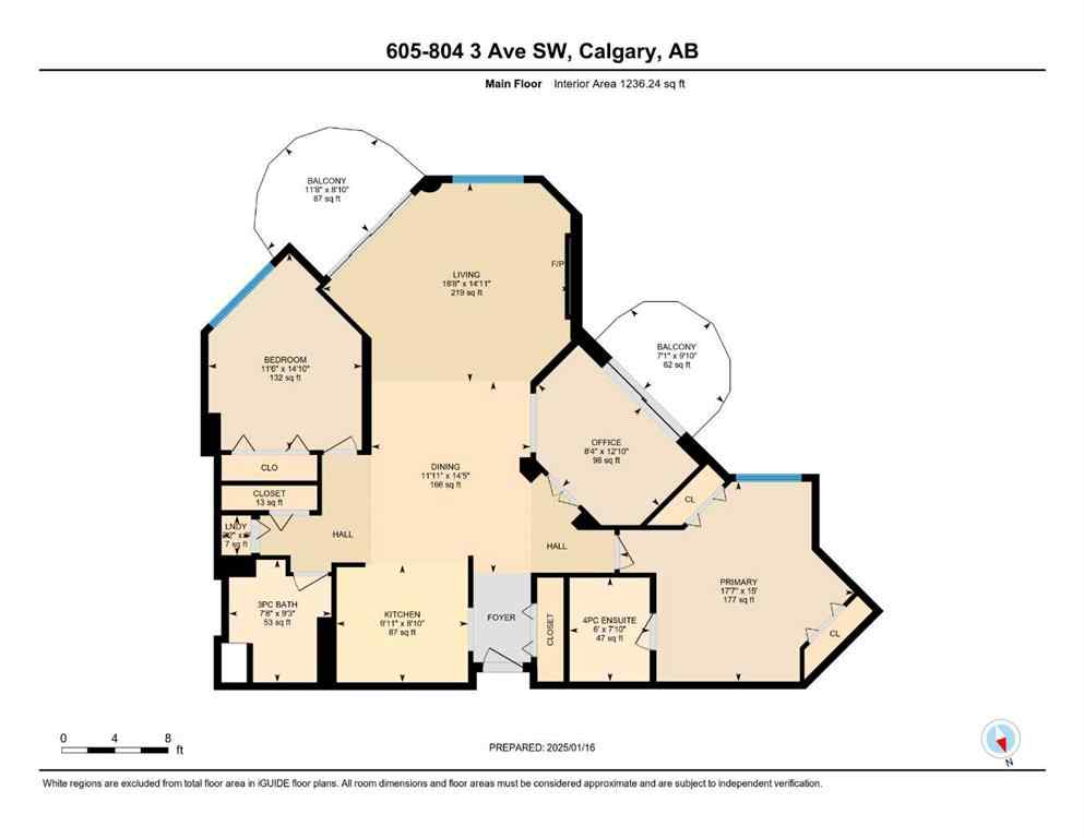 MLS® A2232887 - Unit #605 804 3 Avenue SW in Eau Claire Calgary, Residential