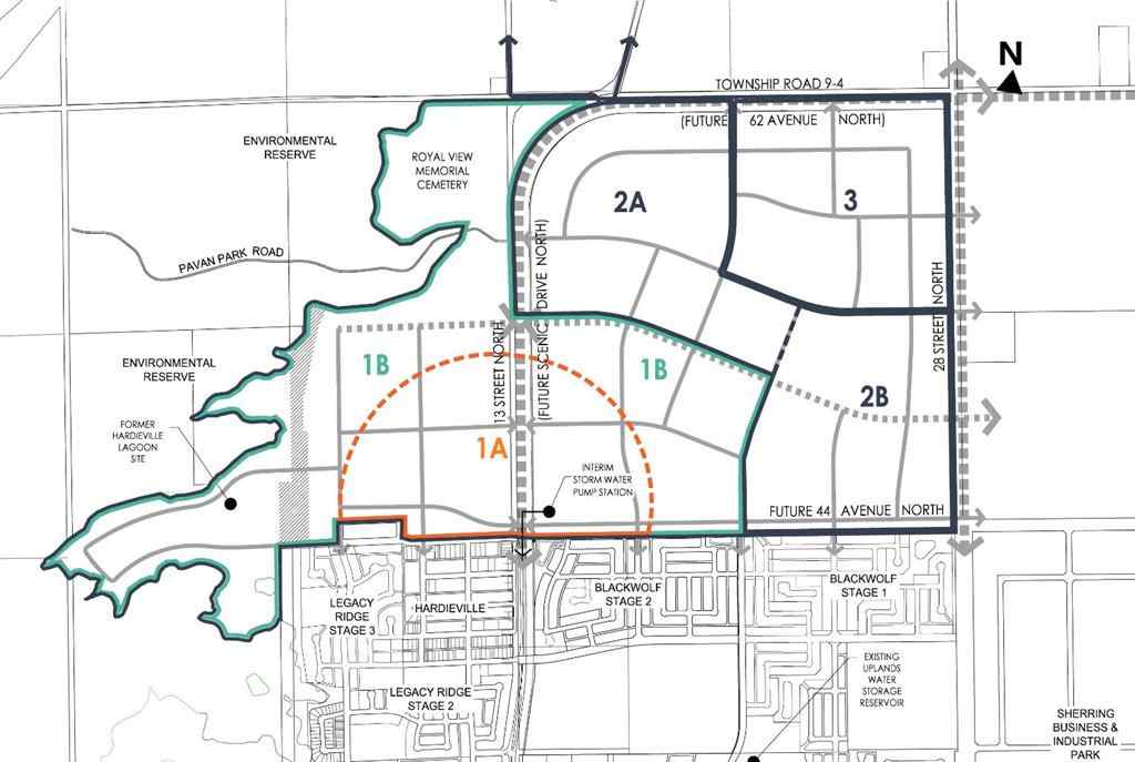 MLS® A2233187 - 1211 44 Avenue N in Royal View Lethbridge, Land