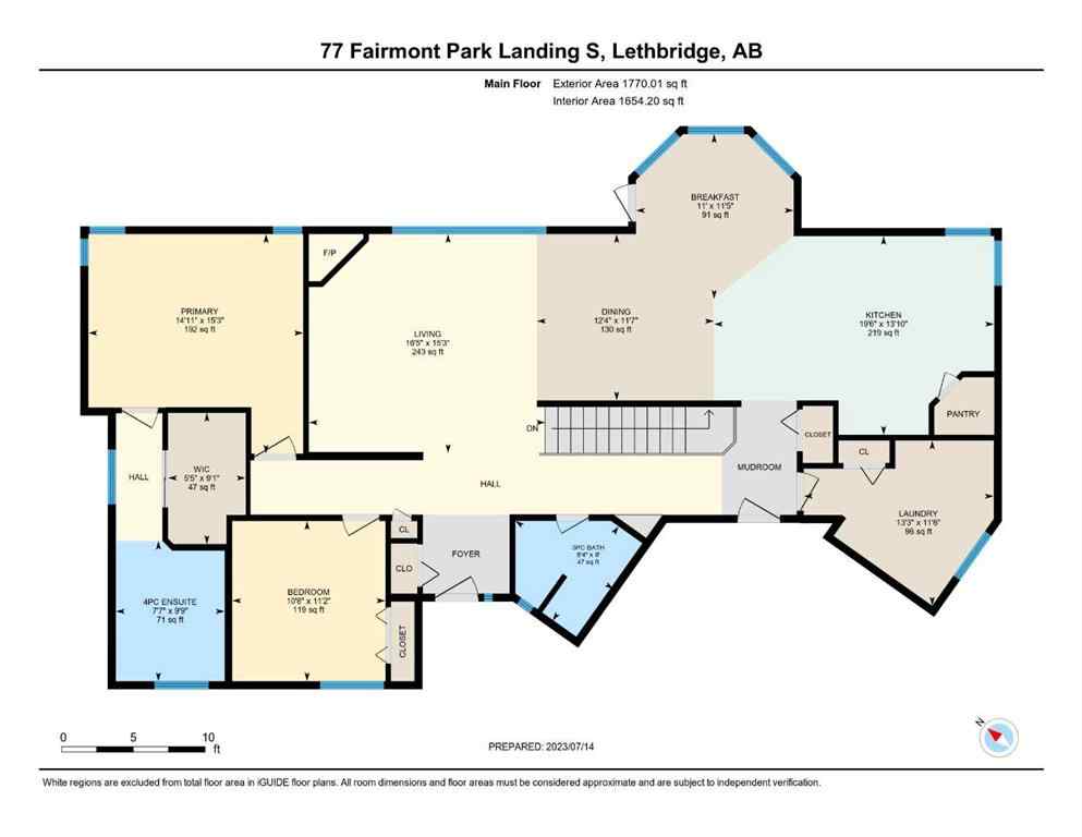 MLS® A2233414 - 77 Fairmont Park Landing S in Fairmont Lethbridge, Residential
