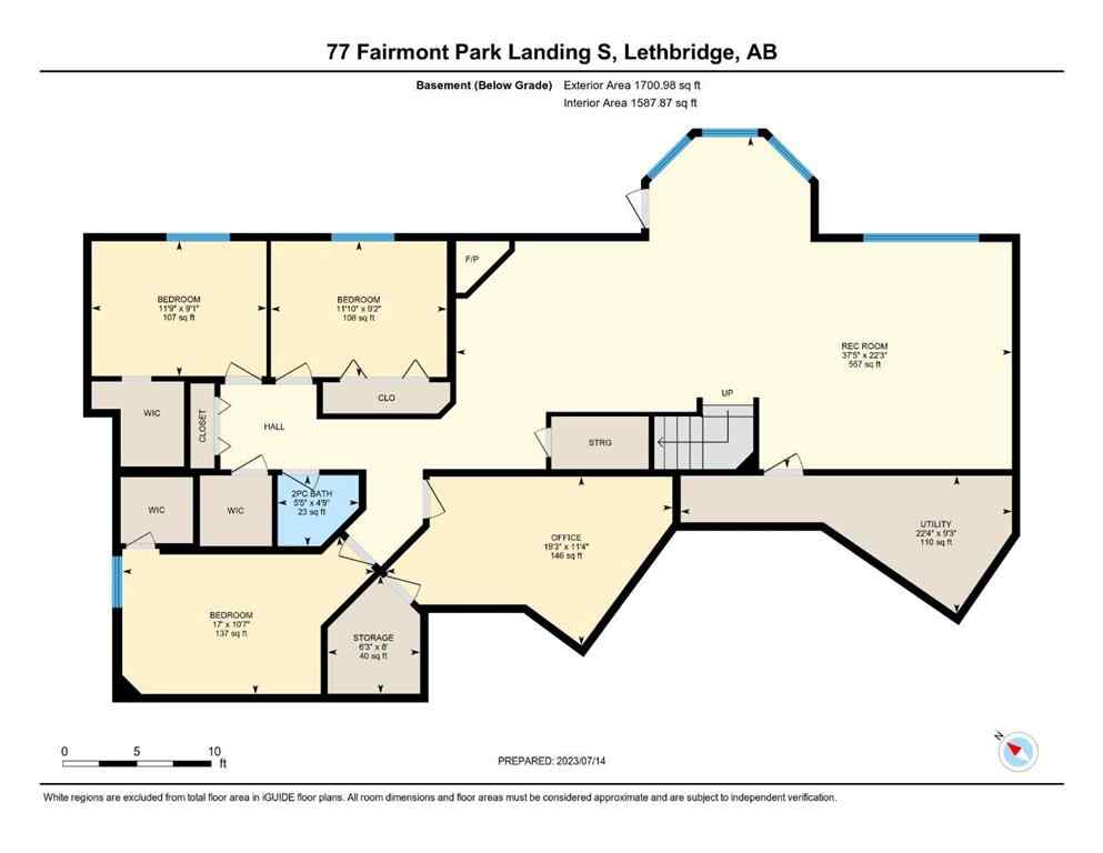 MLS® A2233414 - 77 Fairmont Park Landing S in Fairmont Lethbridge, Residential