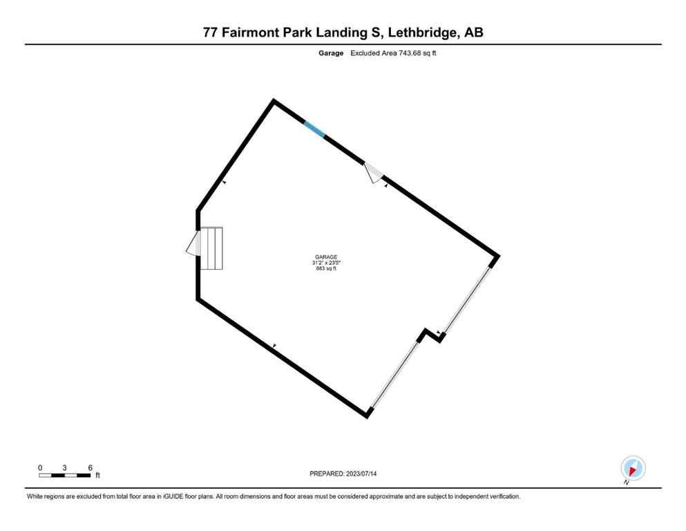 MLS® A2233414 - 77 Fairmont Park Landing S in Fairmont Lethbridge, Residential
