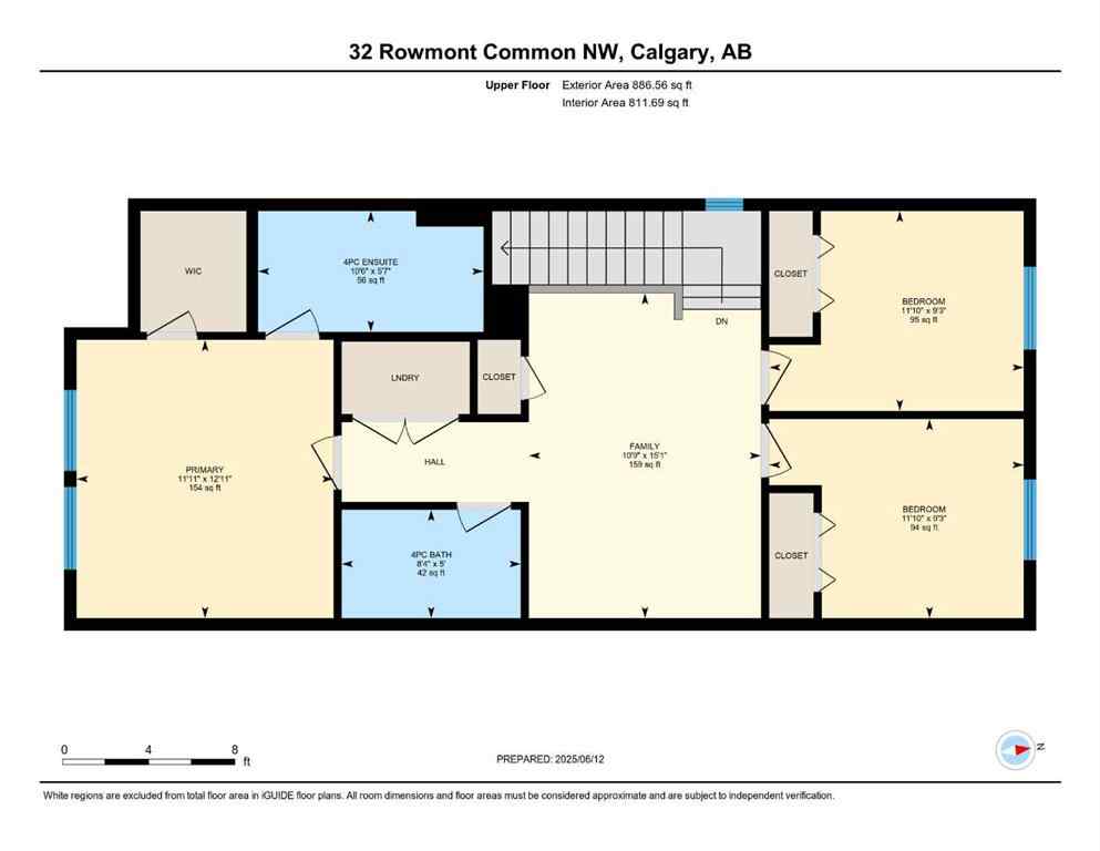 MLS® A2233479 - 32 Rowmont Common NW in Haskayne Calgary, Residential