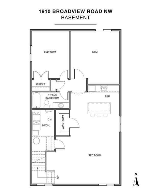 MLS® A2233853 - 1910 Broadview Road NW in West Hillhurst Calgary, Residential